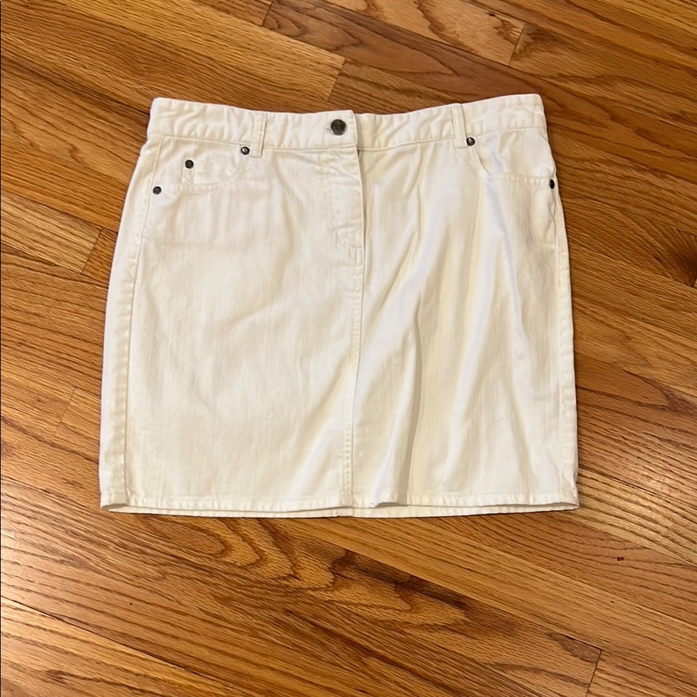 Kenneth Cole New York Cream Mini Pencil Skirt